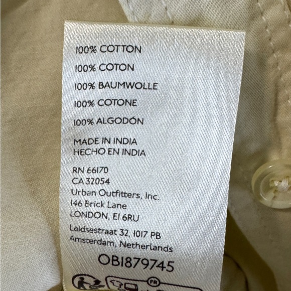 NWT Free People Ivory Button Front Romper Size L - Picture 10 of 11